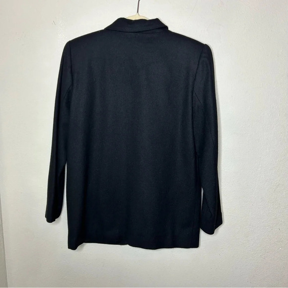 Black Wool Blazer Size 8 Petite - Picture 5 of 6